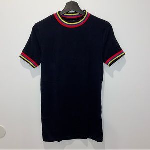 Men’s black ringer tee